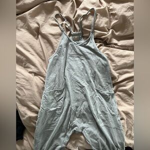 heather grey hot shot onesie